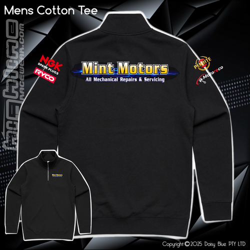 1/2 Zip Sweater - MINT MOTORS