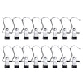 16PCS Boots Hanger,HOMEERR P1638087 Stainless Steel Travel Home Clothing Hold Clips Laundry Clothes Pins Multi-functional Hanger Clip with Hooks Heavy Duty Drying Racks for Bras, Socks, Gloves,Towels