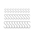 30 Pack Stainless Steel S Hooks, Small, Medium, Large, Utility Hooks for Hanging Pots, Pans, Mugs, Clothing, Tools, Planters, Flower Baskets, Wind Chimes, Bird Feeders and More!