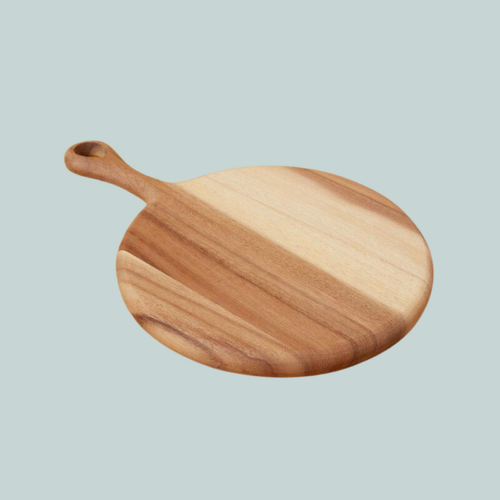 Acacia Round Board with Short Handle