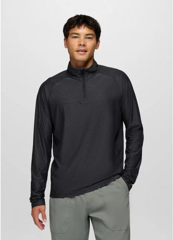 Altitude Tracker Lite 1/4 Zip- Black Heather