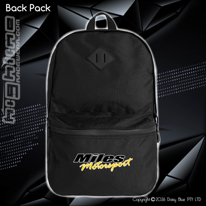 Back Pack - Miles Motorsport