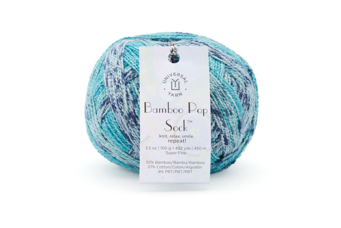 Bamboo Pop Sock Yarn Universal Yarn 402 Acid Wash