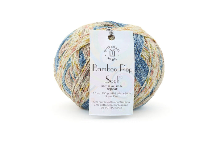 Bamboo Pop Sock Yarn Universal Yarn 405 Egg Tempera