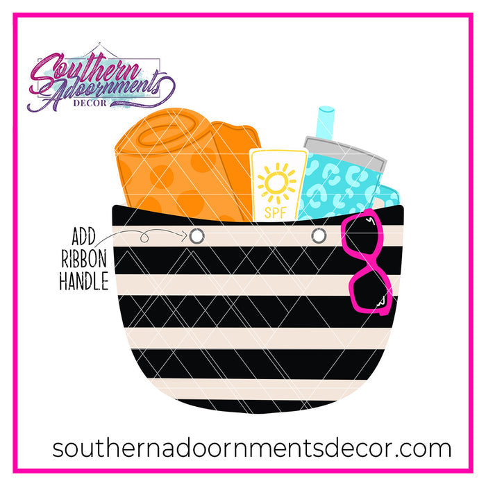 Beach Bag Template & Digital Cut File
