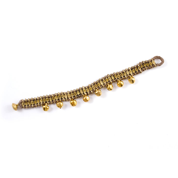 Bells Bracelet in Taupe - Handmade in Egypt