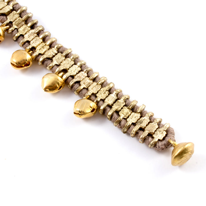 Bells Bracelet in Taupe - Handmade in Egypt