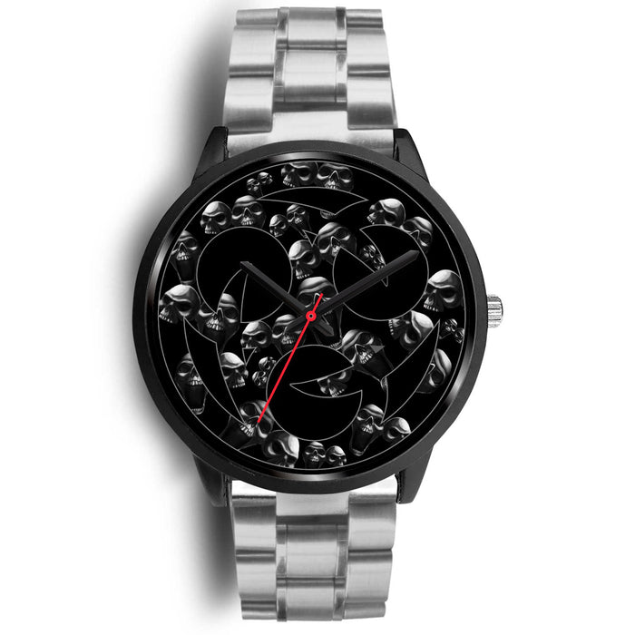 Black Leather Black Metal Mesh Black Link Silver Metal Mesh Silver Link