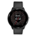 Black Leather Black Metal Mesh Black Link