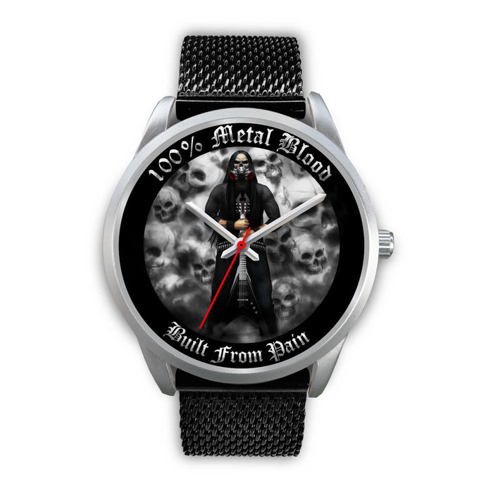 Black Metal Mesh Black Link Black Leather Silver Metal Mesh Silver Link