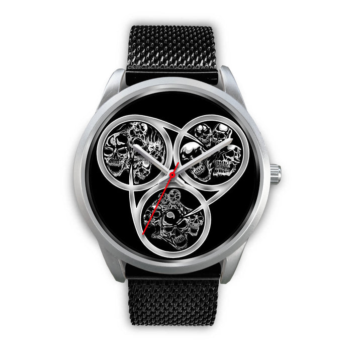 Black Metal Mesh Black Link Silver Metal Mesh Silver Link Black Leather