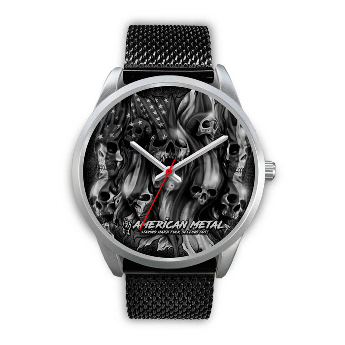 Black Metal Mesh Black Link Silver Metal Mesh Silver Link Black Leather