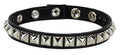 Black Patent 1 Row Black Studded Leather Armlet Armband