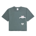 RIPNDIP Broke The Pocket Cropped Pocket Tee (Charcoal)
