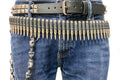 Bullet Belt Black Shell Nickel Tips Nickel 'X' Link