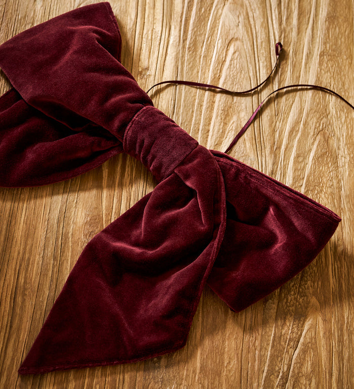 Burgundy Bow