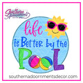 By the Pool Template & Digital Cut File