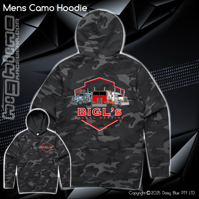 Camo Hoodie - Big L's Diesel Repairs