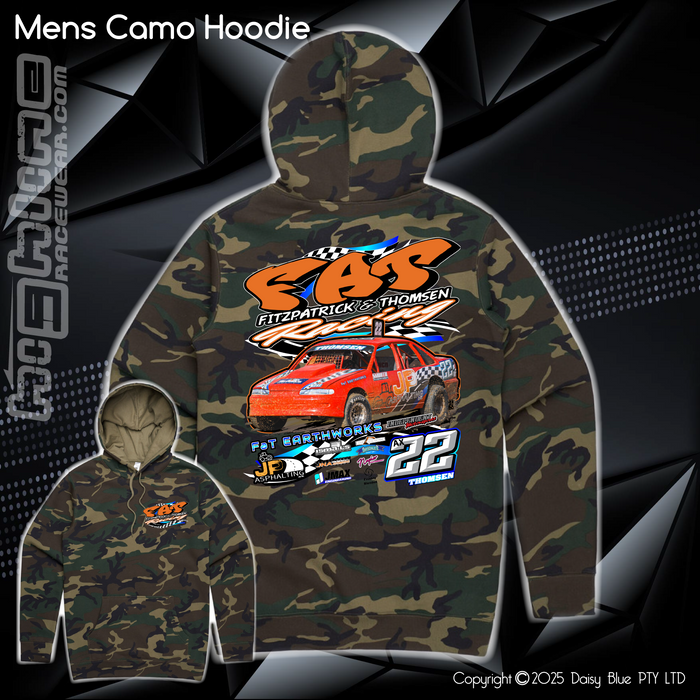 Camo Hoodie - FAT Racing