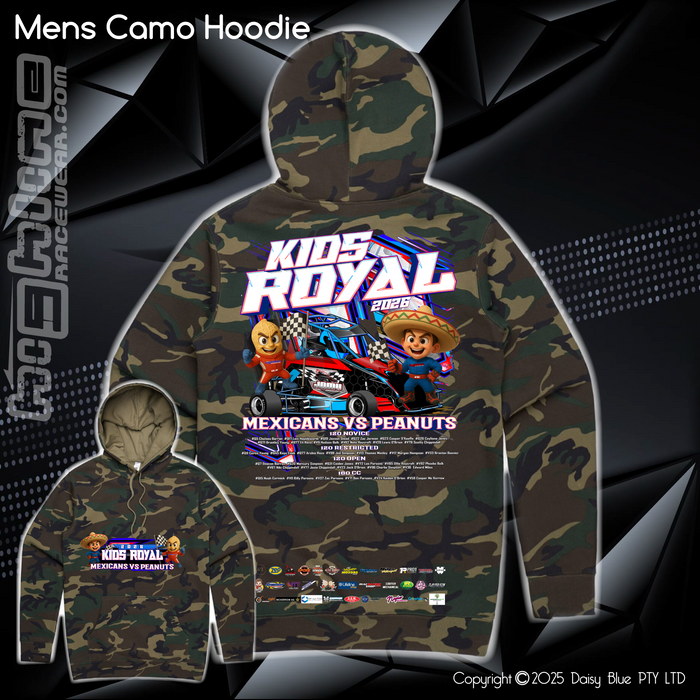 Camo Hoodie - JQMV Kids Royal 2026