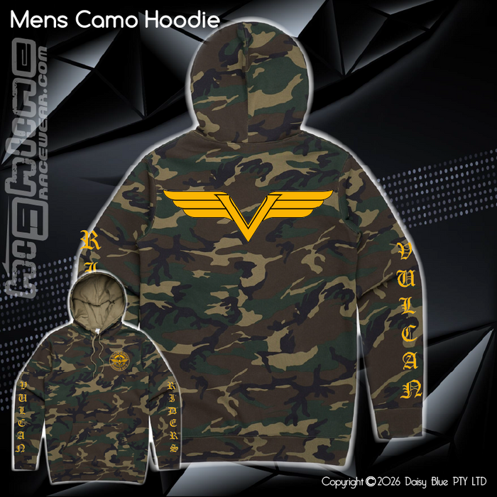 Camo Hoodie - Vulcan Riders 2024