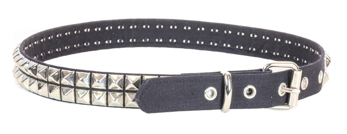 Canvas 2 Row Studded Punk Influenced Belt By Funk Plus