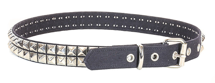 Canvas 2 Row Studded Punk Influenced Belt By Funk Plus