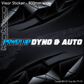Car Visor Sticker - 800mm wide