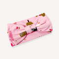 Organic Chick Farm Bow Headband for Baby Girls
