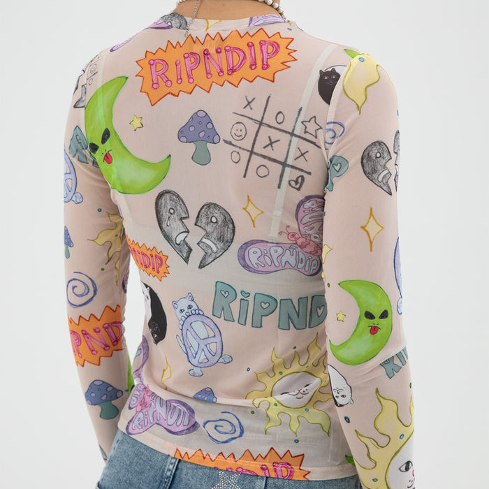 RIPNDIP Circo Loco Mesh Long Sleeve (Multi)