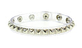 Clear Vinyl 1 Row Black Studded Leather Armlet Armband