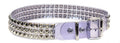 Clear Vinyl Black 3 Row Studded Punk Influenced Belt By Funk Plus