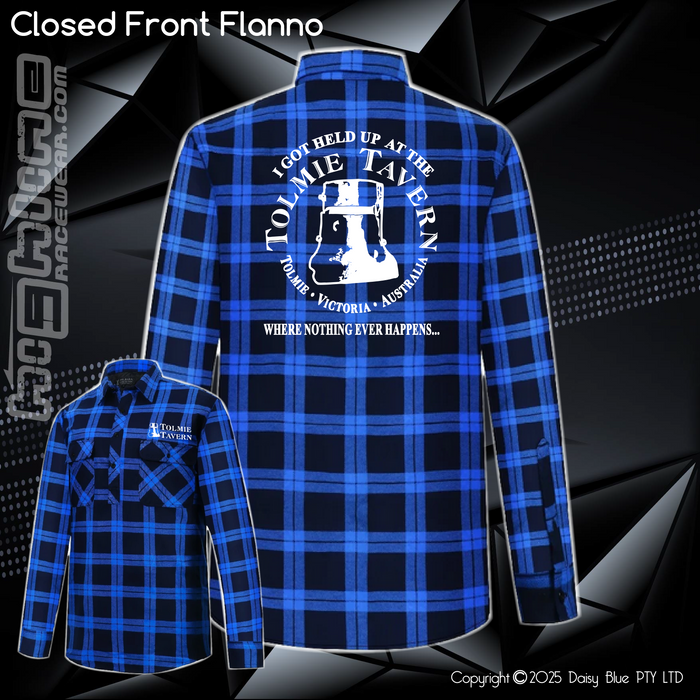 Closed Front Flannelette Shirt - Tolmie Tavern