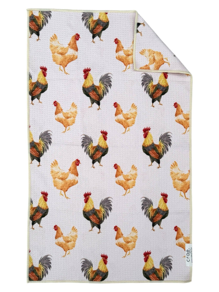 Cockadoodle: Hand Towel & Washcloth