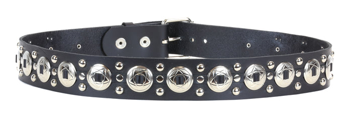 Concho Studded Punk Influenced Belt By Funk Plus