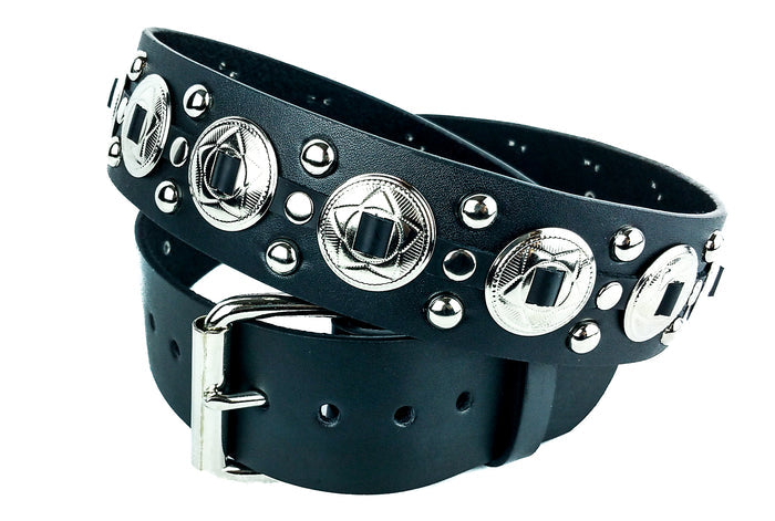 Concho Studded Punk Influenced Belt By Funk Plus