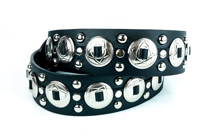 Concho Studded Punk Influenced Belt By Funk Plus