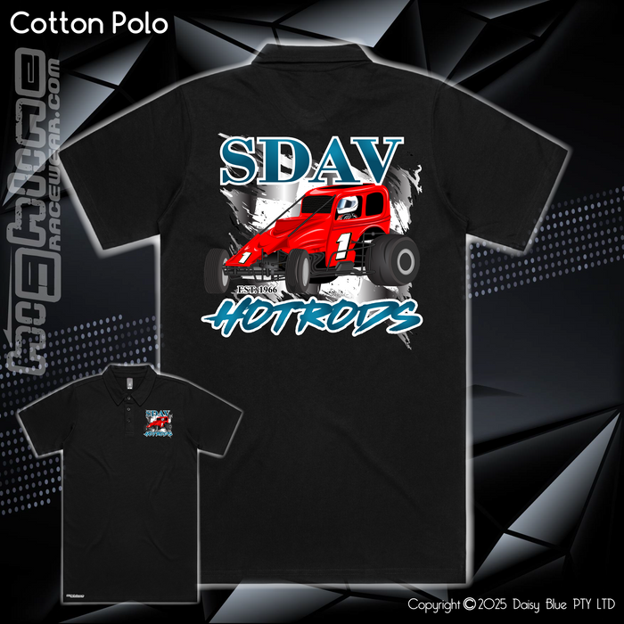 Cotton Polo - SDAV Hotrods