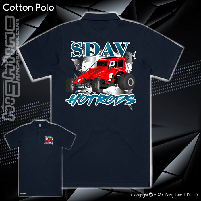 Cotton Polo - SDAV Hotrods