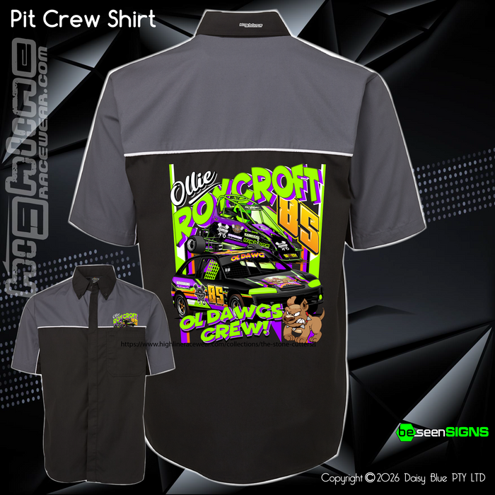 Crew Button Shirt - Ollie 'OL DAWG' Roycroft