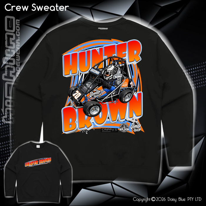 Crew Sweater - Hunter Brown