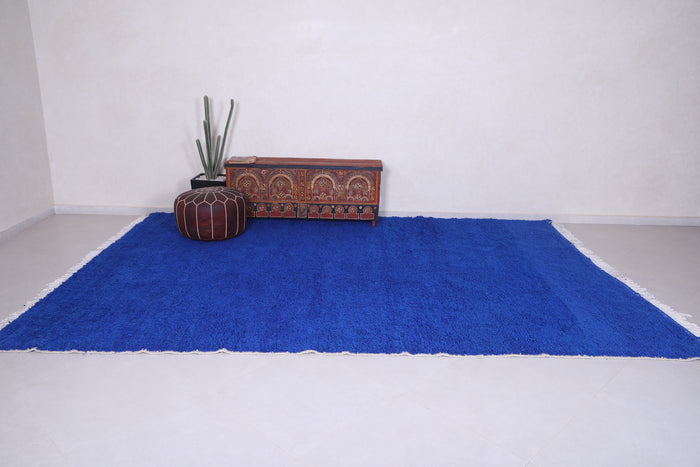 Moroccan Berber Rug Blue - Wool Beni Ourain Rug - Custom Rug - custom moroccan rugs