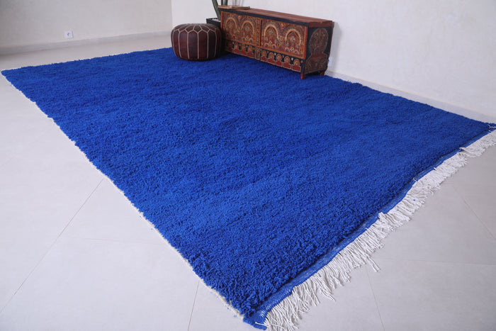 Moroccan Berber Rug Blue - Wool Beni Ourain Rug - Custom Rug - custom moroccan rugs