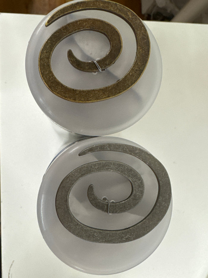 Dill Buttons 50mm Metal Spiral Closure
