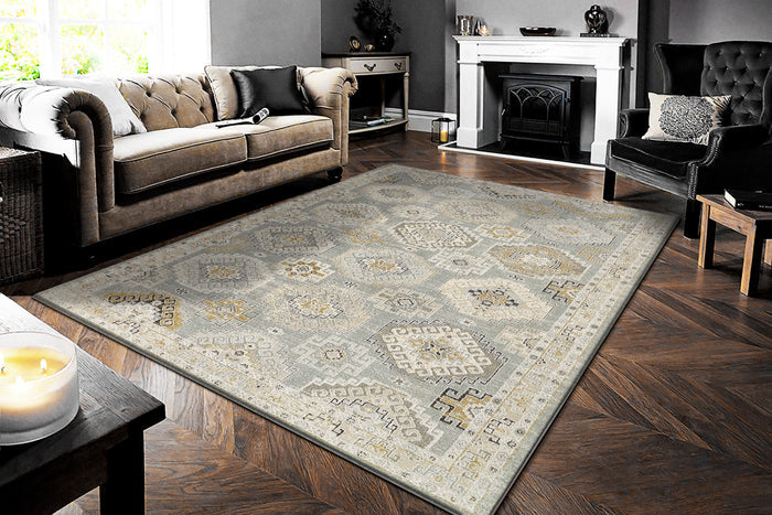 Dynamic Rugs Annalise 7607-581 Blue/Beige/Cream Rug