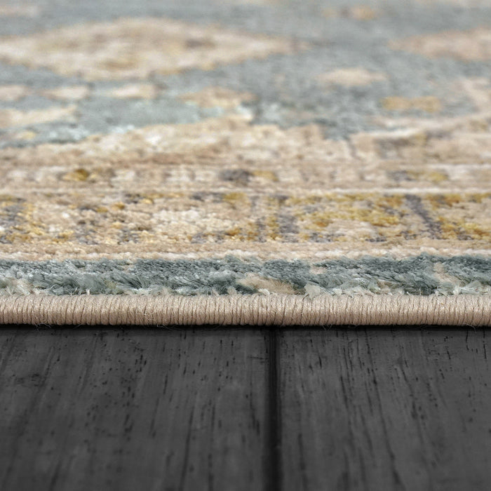 Dynamic Rugs Ella 3985-850 Taupe/Blue Rug
