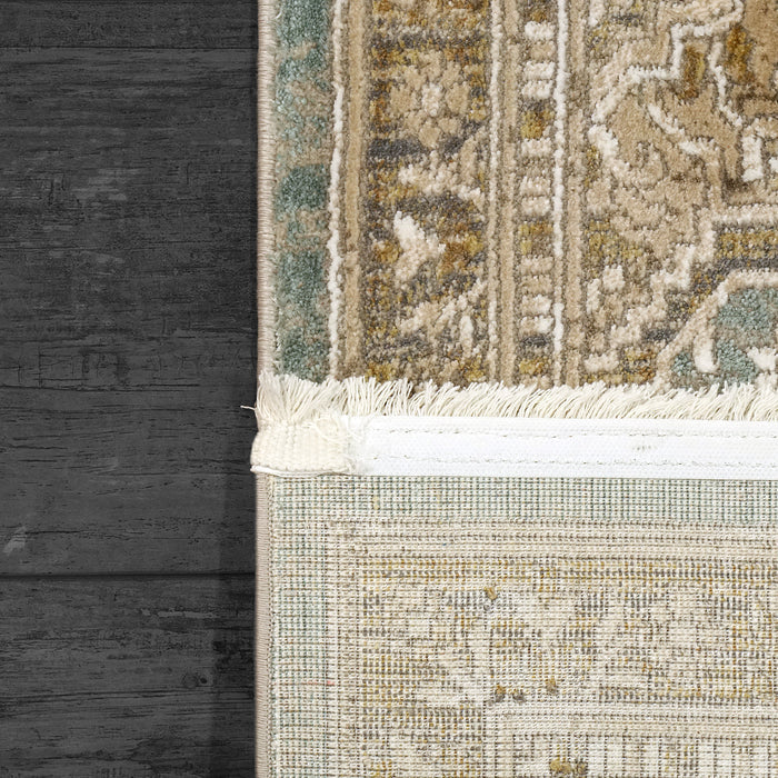 Dynamic Rugs Ella 3985-850 Taupe/Blue Rug