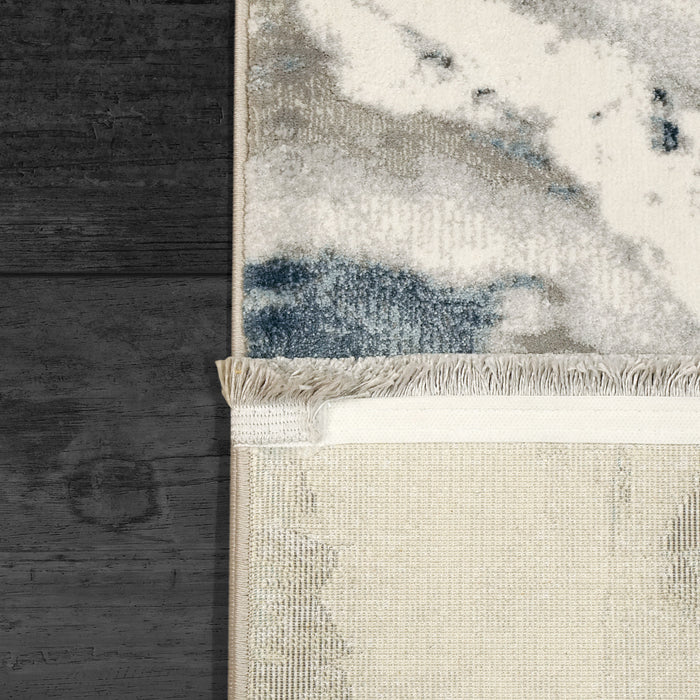 Dynamic Rugs Ella 3986-915 Grey/Ivory/Blue Rug