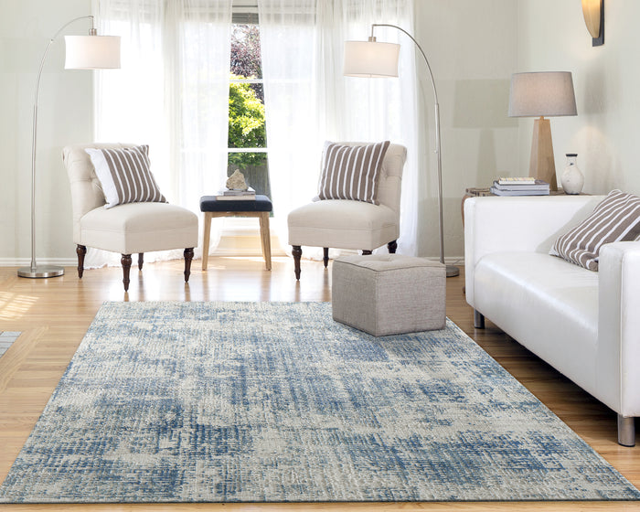 Dynamic Rugs QUARTZ 27035-150 Blue Rug