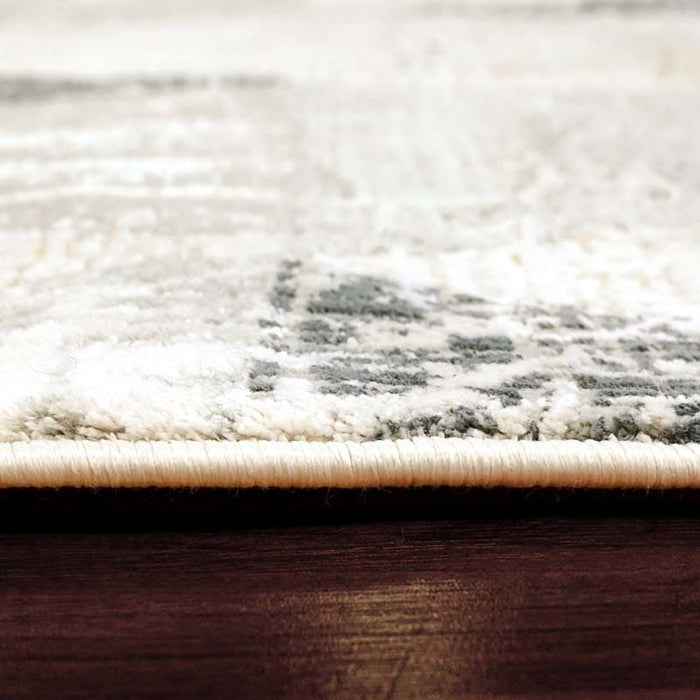 Quartz 27070-999 Ivory/Slate Rug - Blend Of Viscose And